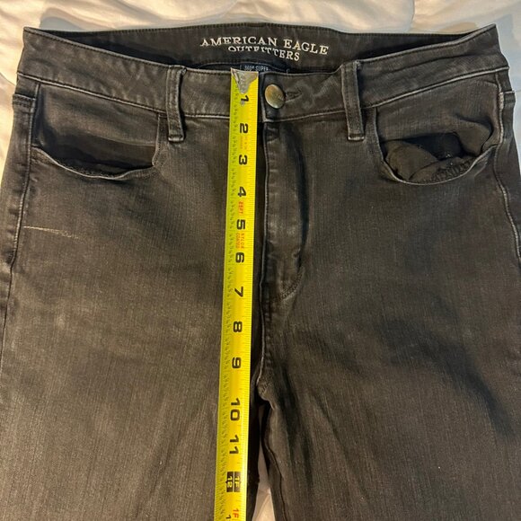 American Eagle Jeans Size 12 Regular Inseam 27 inches Hi-Rise Jegging Stretch - Picture 5 of 14